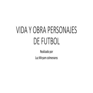 Personajes del futbol