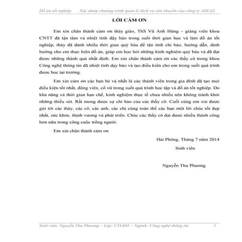 Đề tài: Xây dựng chương trình quản lý dịch vụ vận chuyển, HOT