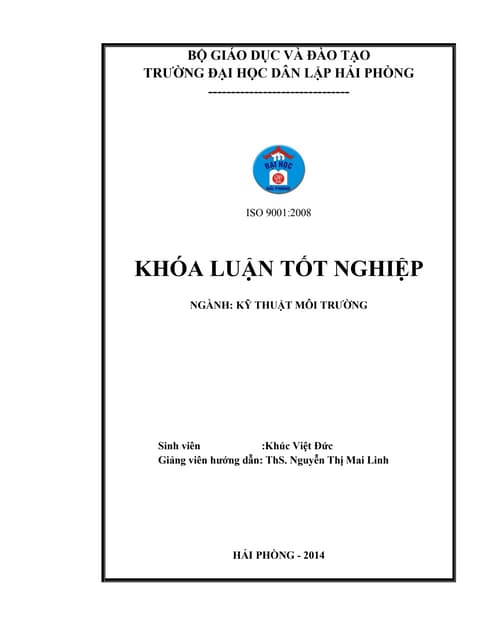 Đề tài: Xử lý nước thải sinh hoạt công suất 200m3 /ngày đêm, HAY