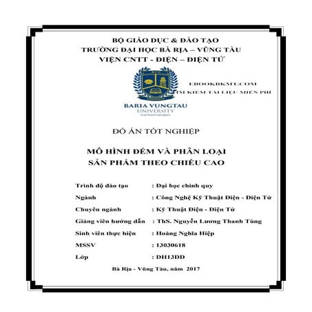 Đề tài: Mô hình phân loại sản phẩm theo chiều cao dùng Arduino