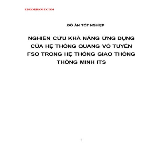 Đề tài: Cấu trúc chức năng của hệ thống thông tin quang vô tuyền