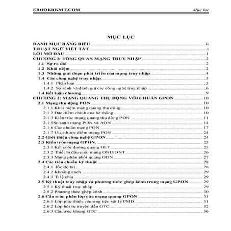 Đề tài: Thiết kế mạng  truy nhập GPON dựa trên phần mềm mô phỏng