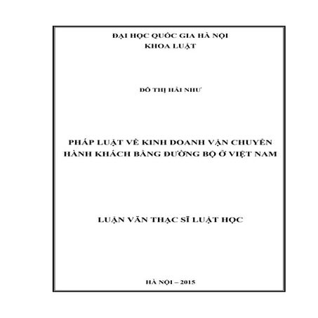 Pháp luật kinh doanh vận chuyển hành khách bằng đường bộ, HAY
