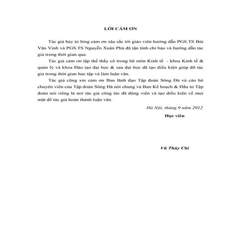 Đề tài: Hiệu quả đầu tư các dự án thủy điện của Tập đoàn Sông Đà