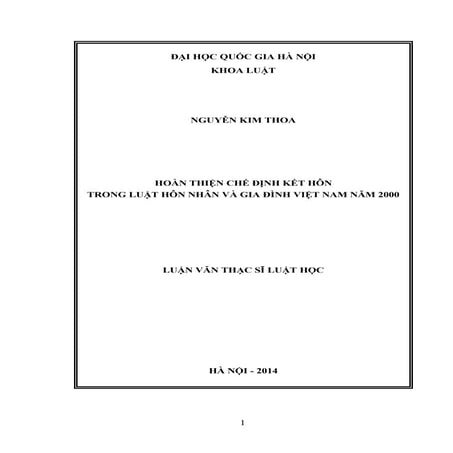 Hoàn thiện chế định kết hôn trong Luật hôn nhân và gia đình, HOT