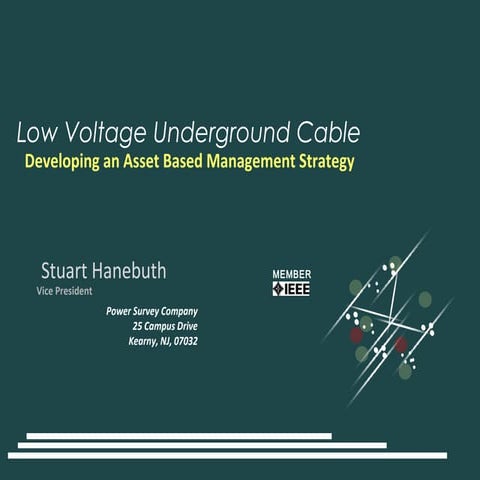 Managing Low Voltage Cable
