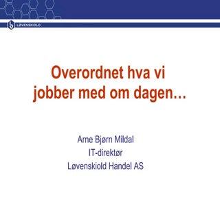 Løvenskiold IT NOBB EDI Varemaster ...