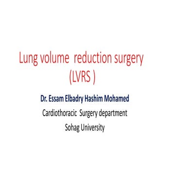 Lung Volume Reduction Surgery 