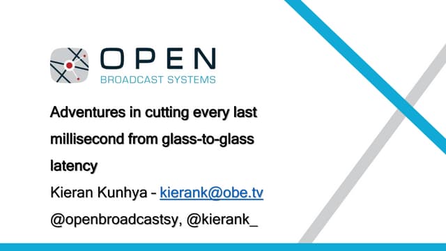 London Video Tech - Adventures in cutting every last millisecond from glass-t...