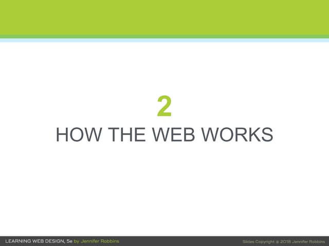 Ch 2: How the Web Works