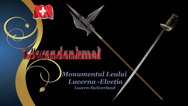 Löwendenkmal.Monumentul Leului.Luce...