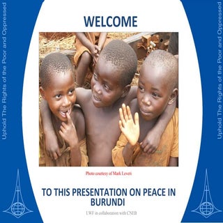Lwf Dws Burundi  Presentation On Pe...