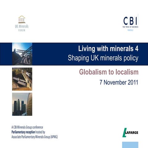 Living with Minerals 4 - Shaping UK minerals policy - Part 4