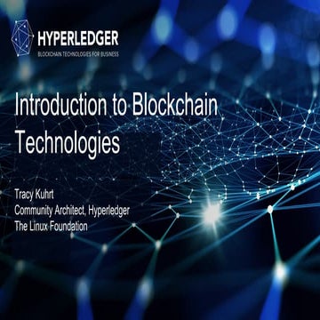 LWT Introduction to Blockchain Technologies
