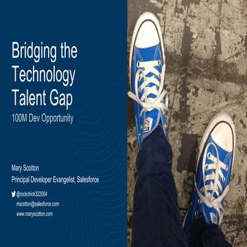 Bridging the Technology Talent Gap - 100M Dev Opportunity
