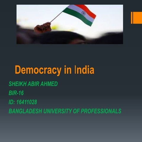 Democracy in india