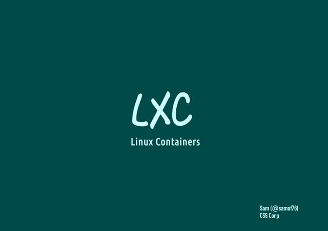 Lxc- Linux Containers
