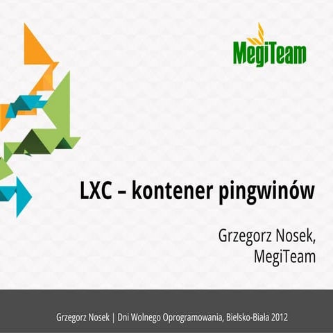 LXC - kontener pingwinów