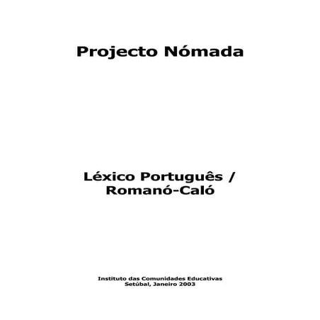 Léxico português caló