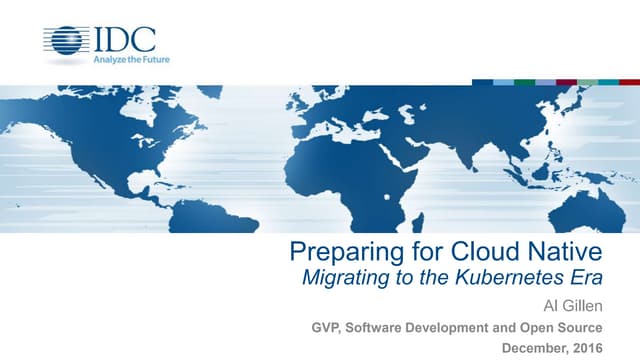 Tectonic Summit 2016: Preparing for Cloud Native 