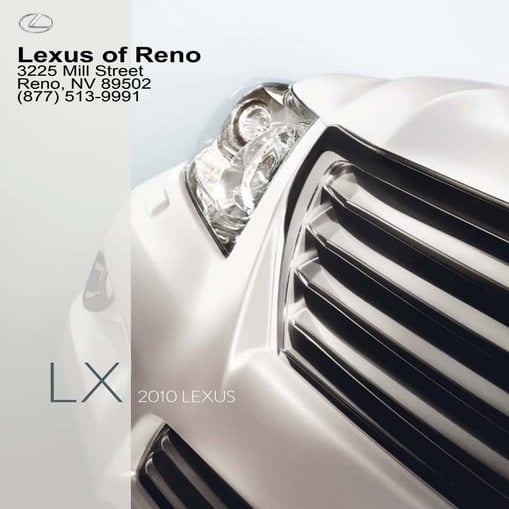 2010 Lexus SC Convertible Reno NV – Lexus of Reno | PDF