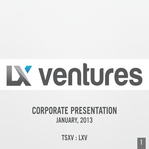 LXV Presentation Jan 2013