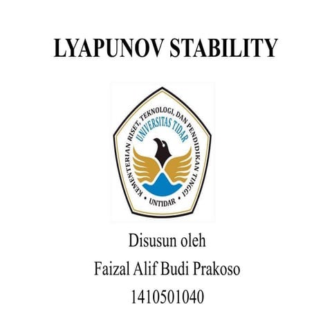 Lyapunov stability