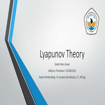 Lyapunov theory