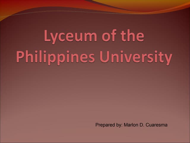 Lyceum of the philippines university