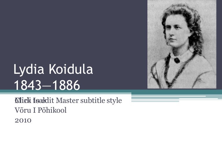 Lydia Koidula