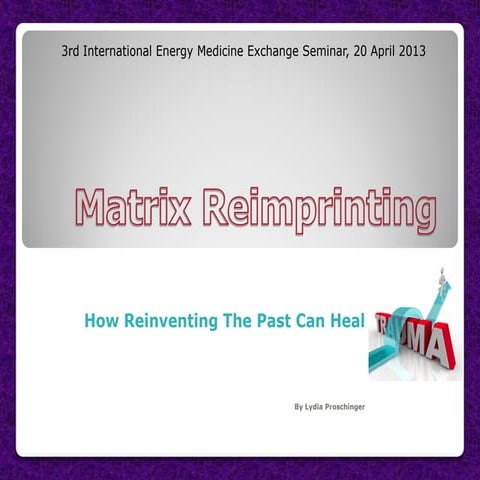 Lydia proschinger matrix reimprinting 20 april 2013
