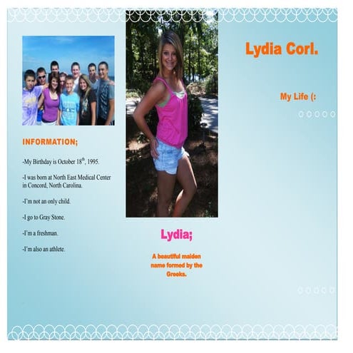 Lydia's Brochure