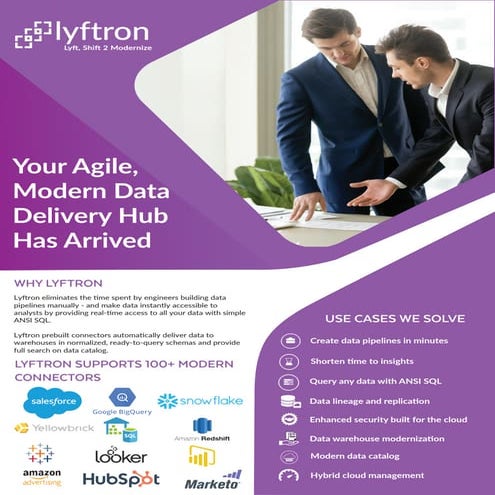 Lyftron - A Modern Data Hub Platform for Faster Analytics