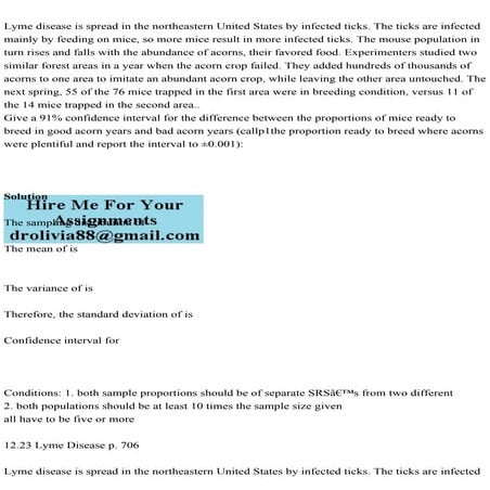 Lyme disease is spread in the northeastern United States by infected.pdf