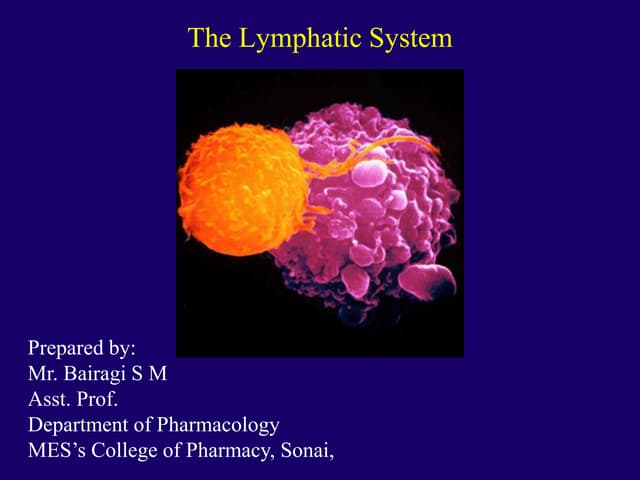 Lymphatic system - mypharmaguide