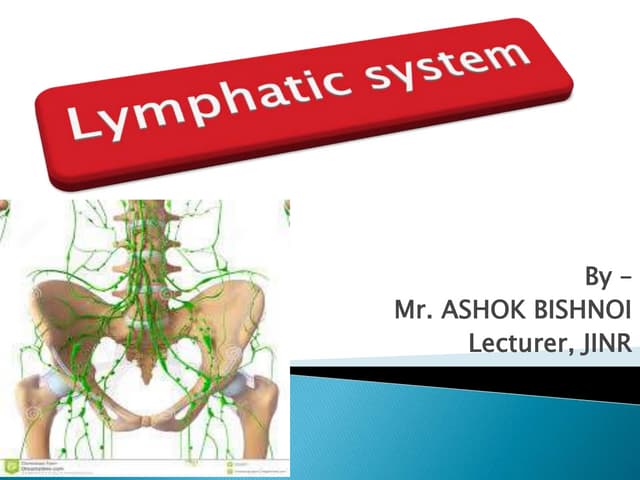 PPT on Lymphatic system