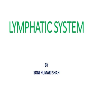 Lymphatic system