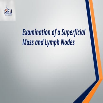 Lymph Node Examination CAPS CLINICALS CLASS