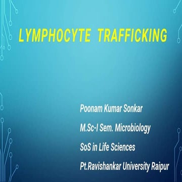 Lymphocyte traffic p.k.sonkar 