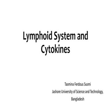 Lymphoid system and cytokines