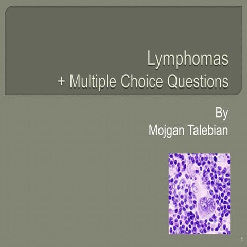 Lymphomas+ Multiple Choice Questions
