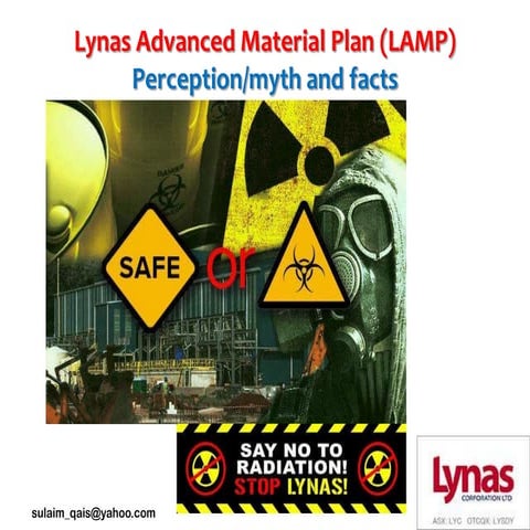 Notes about Lynas advanced material plan (lamp)