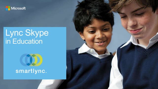Lync skype in education