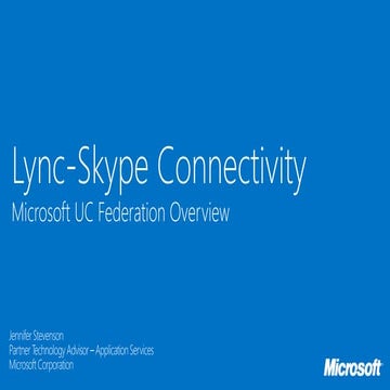 Lync-Skype Connectivity