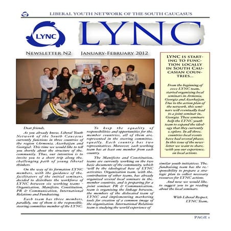 LYNC Newsletter N1 | PDF