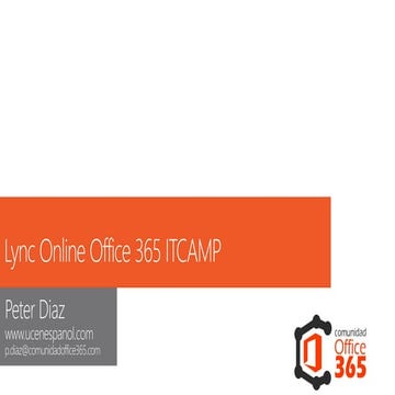 ITCAMP Lync Online-Onpremise Comunidad Office 365