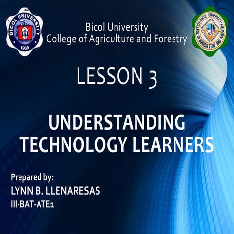 Understanding Technology Learners