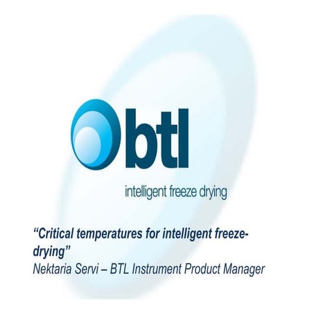 Analytical Instruments for Freeze Drying