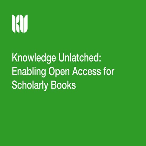 Knowledge Unlatched Pilot Webinar