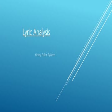 Lyric analysis